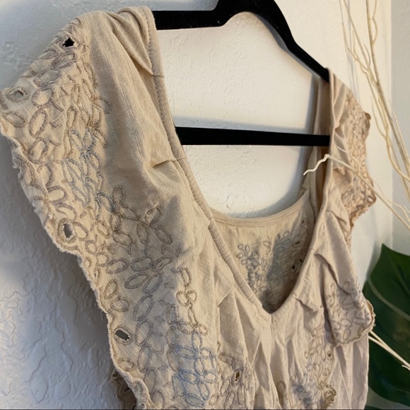 FREE PEOPLE Ruffled Eyelet Cropped Top - Picture 8 of 10